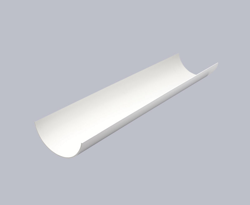 Kayflow white half round gutter 4m