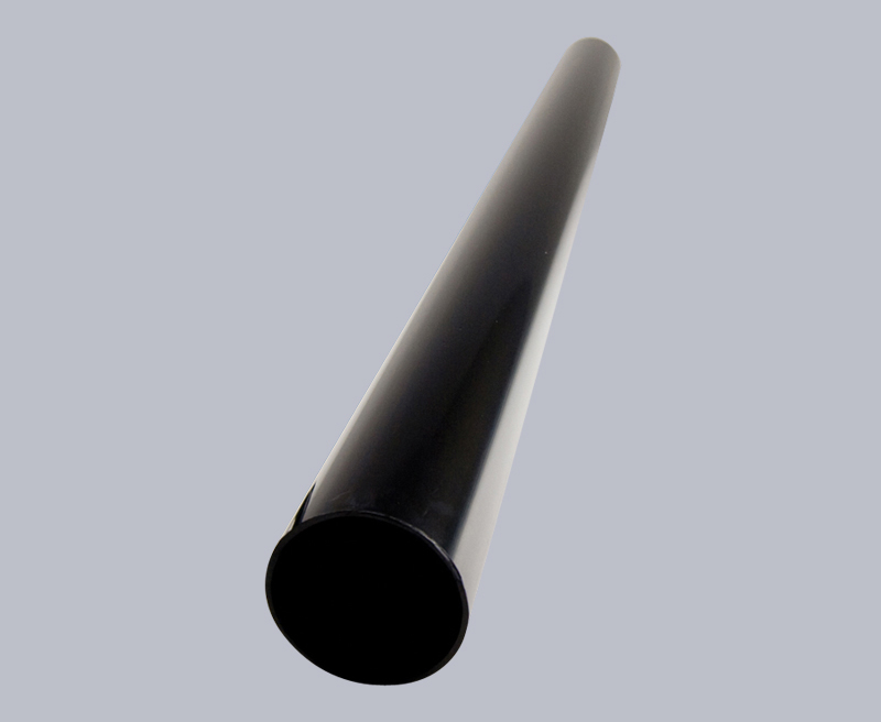 Round down pipe 5.5m black