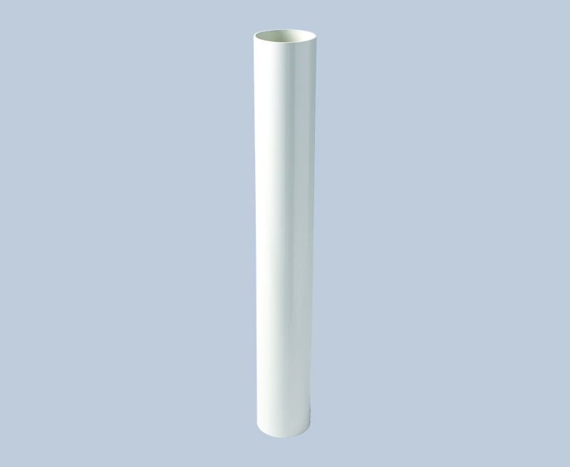 Kayflow round down pipe 4m white
