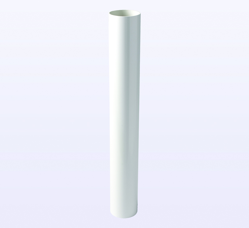 Round down pipe 5.5m white